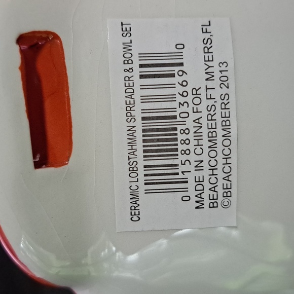 Lobstahman spreader and bowl set. Beachcombers 2013. - Picture 3 of 3